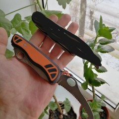 Задняя накладка для ножей VICTORINOX HUNTER XS HUNTER XT C.8339.C2.10 111 мм нейлоновая оранжево-чёрная